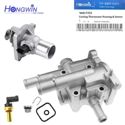 96984103 96817255 Engine Aluminum Cooling Thermostat Housing Cover & Sensor For Cruze Chevrolet Opel Astra Zafira Signum Vectra