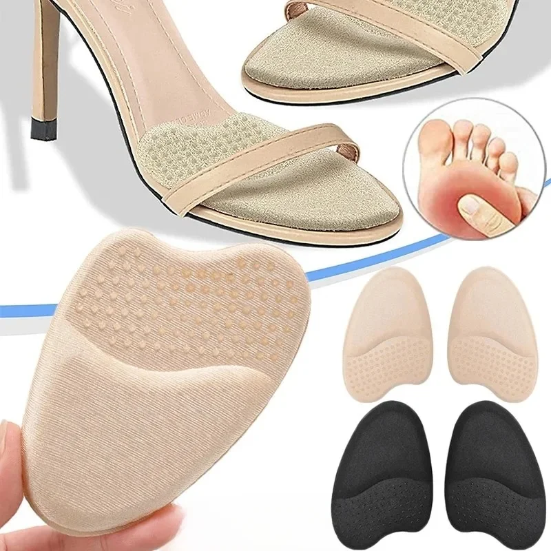 Coussinets d'insertion de l'avant-pied 6D pour femmes, semelles orthopédiques douces, talons hauts, antidérapants, soulagement de la douleur des pieds, insertion de chaussures en Gel
