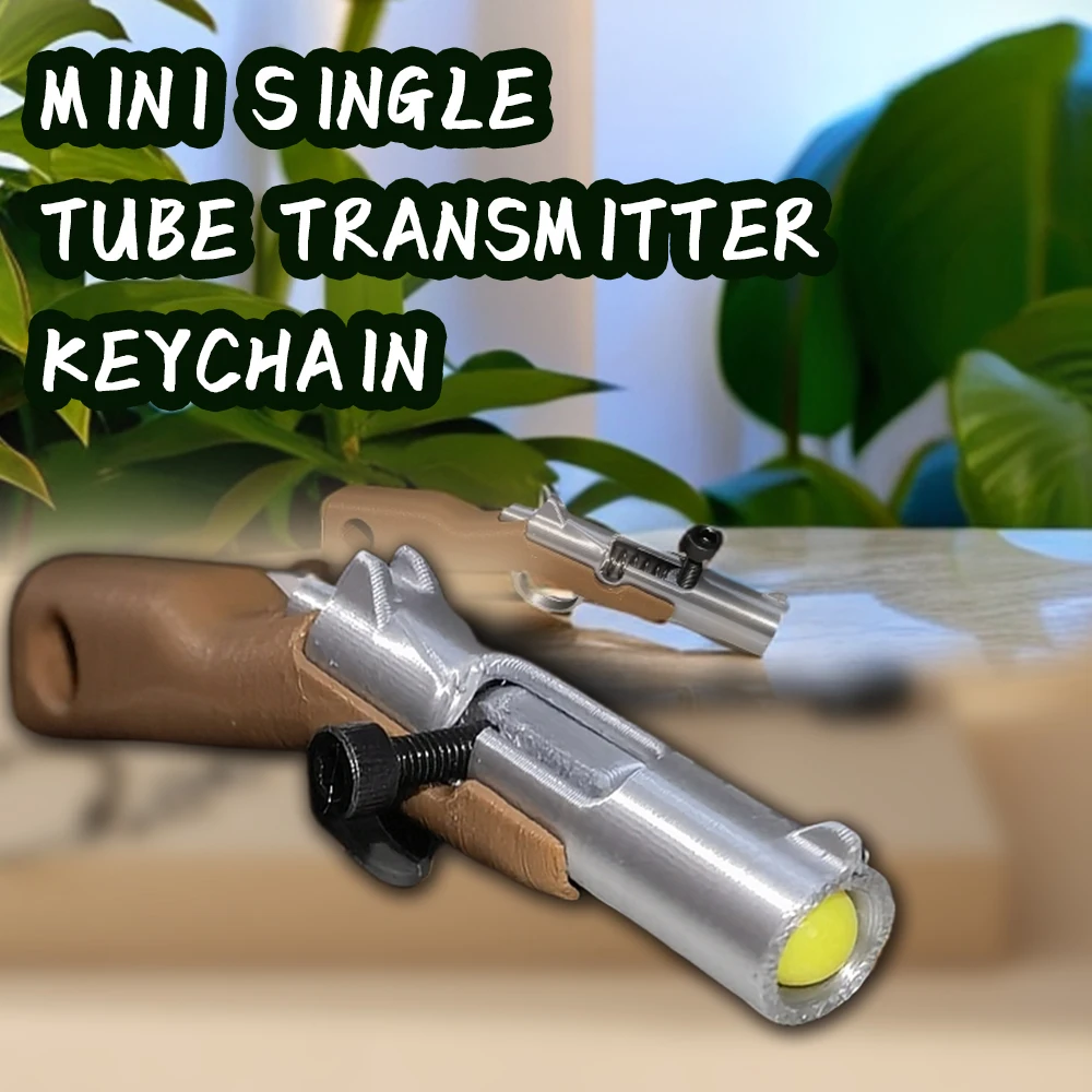 3D Mini Printed Pump Shotgun Keychain Toy Can Launch Small Balls Functional Blaster Model Toy Keychain Decompression Toys