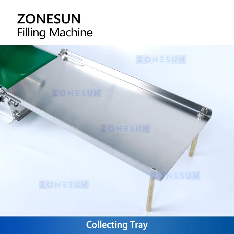 ZONESUN Auto 2-head Liquid Filler with 1.2m Belt Conveyor Heat Resistant Bottle Filler for Water Beverage Coffee ZS-DPYT200L