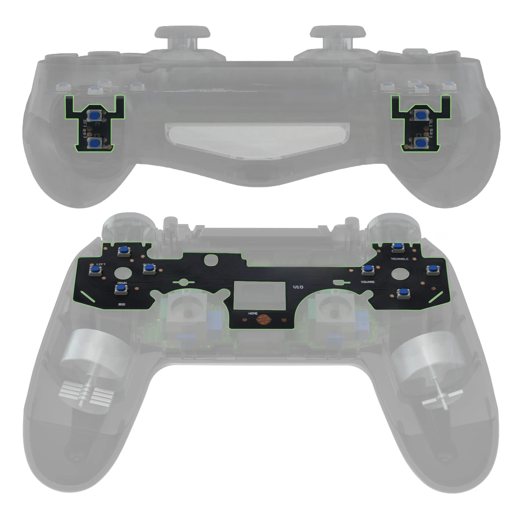 Extrem ganze taktile clicky kit gesicht dpad tasten flashshot stop flex kabel maus klick kit für ps4