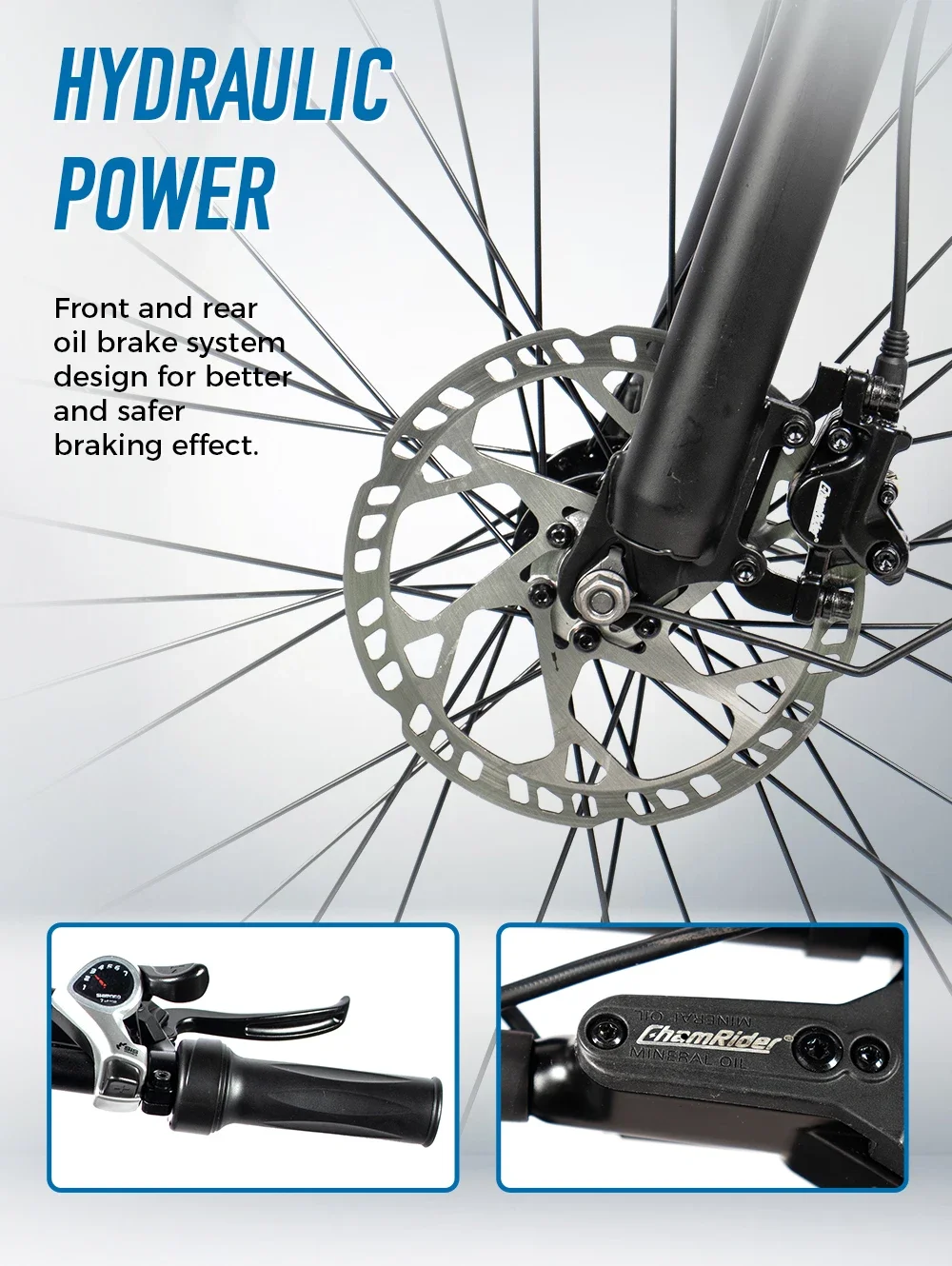ChamRider DM427 E-bike Long Range Lightweight Stylish Commuter Delivery E-MTB for European Teens Riders Electric Bike