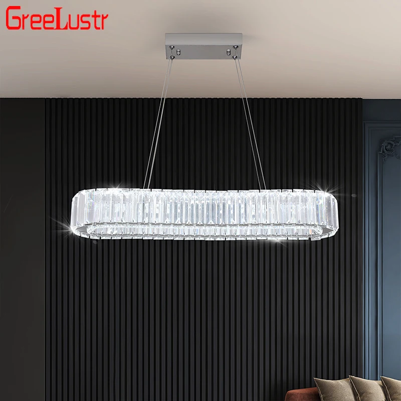 Cristal led lustres de teto interior luxo k9 sala estar pingente luz lustres sala jantar quarto moderno pendurado luzes