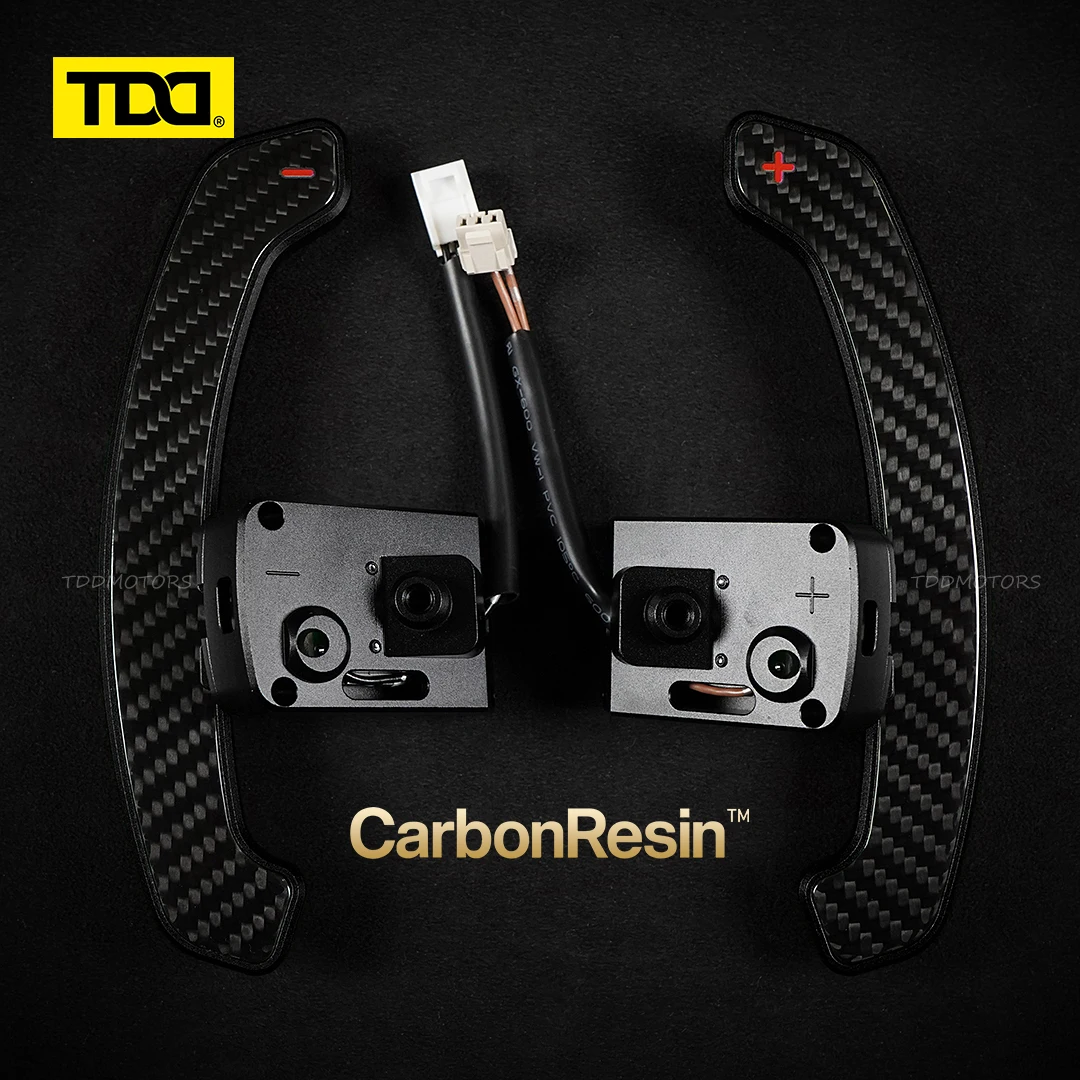 

TDD Glossy Carbon Fiber Magnetic Paddle Shifter For Nissan Micra VERSA FAIRLADY Rogue Teana X-trail Altima Aluminum Alloy Back