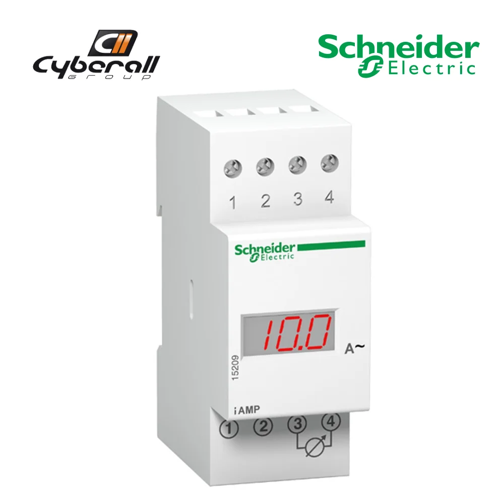 Schneider Electric-Cyberall-voltmeter digital ammeter voltage meter Acti 9 230 AC 50/60Hz-in white