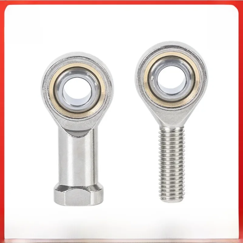 Roulements sphériques d'extrémité de tige 5mm6mm8mm10mm12mm/mâle/femelle SA SI T/K POSA8 PHSA8, Joint à rotule, roulement d'extrémité de tige fileté métrique