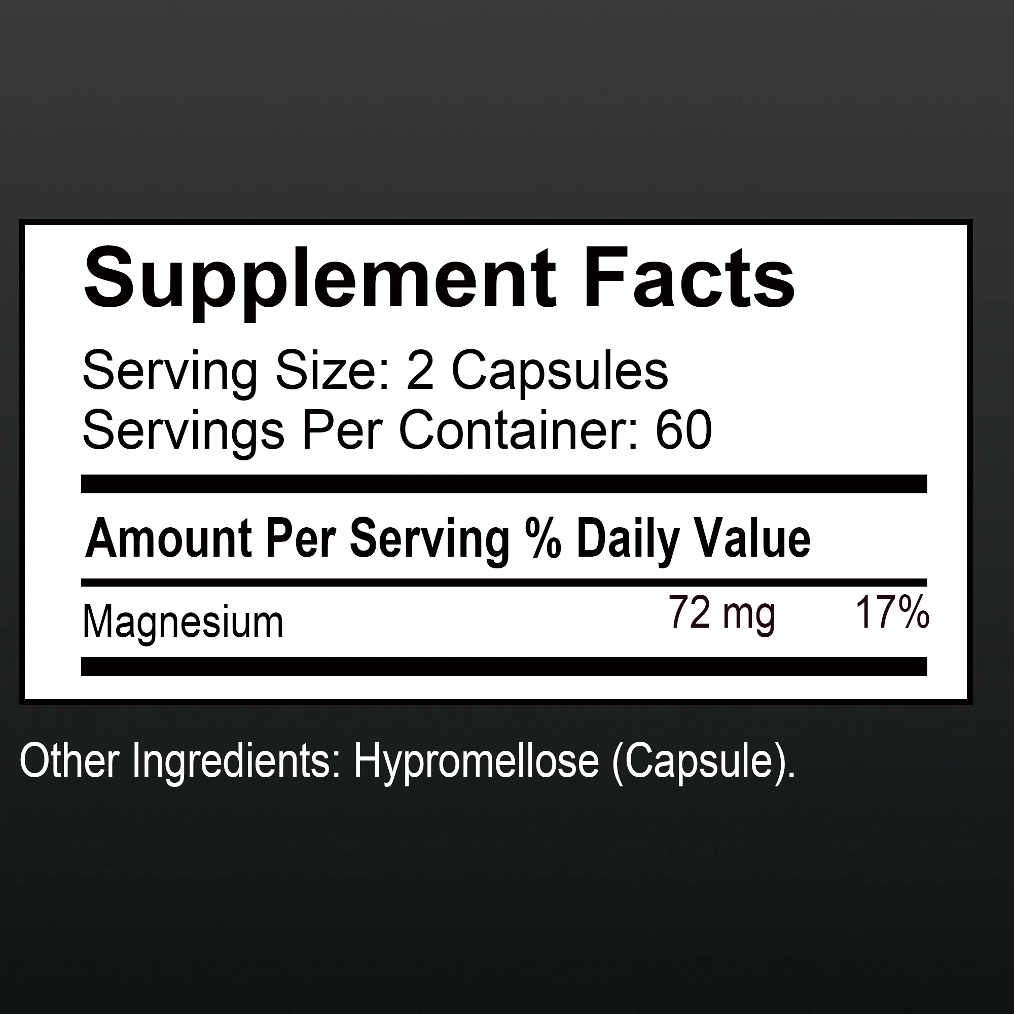 Magnesium Bisglycinate - Provides Energy, Heart, Muscle, Bone and Joint Support, and Boosts Metabolism - 120 Capsules