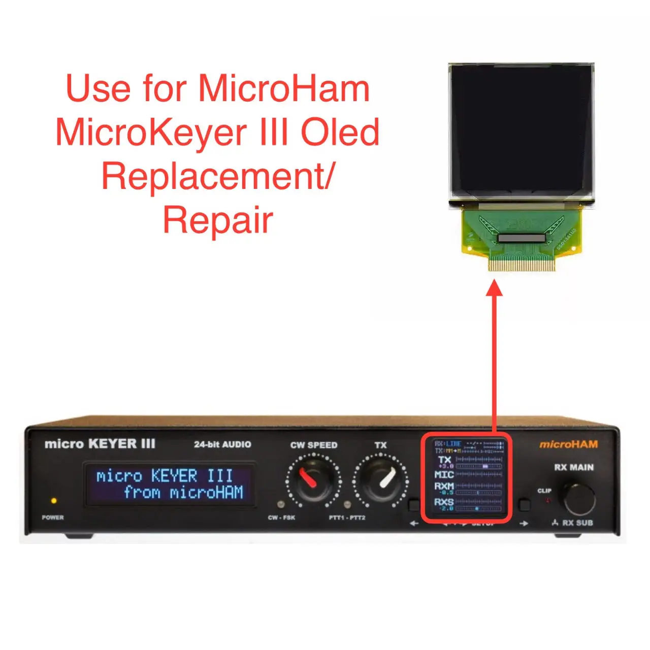 新しいスクリーン-oled-lcd-ディスプレイ-microham-microkeyer-iii-交換-修理用-ug-2828gdedf11-2828gdad