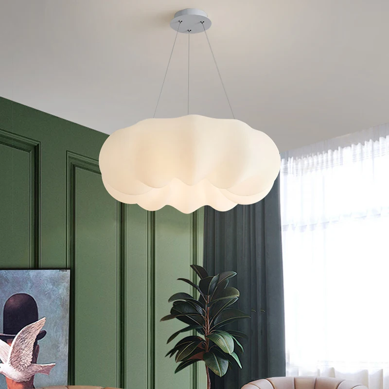 

Cloud chandelier Nordic minimalist restaurant lighting living room creative pumpkin lamp children's room master bedroom lamp