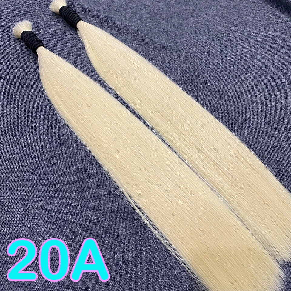 Cabello humano 613 a granel 20A con puntas completas, cabello vietnamita súper voluminoso Remy liso a granel, extensiones de cabello 100% natural real para salón