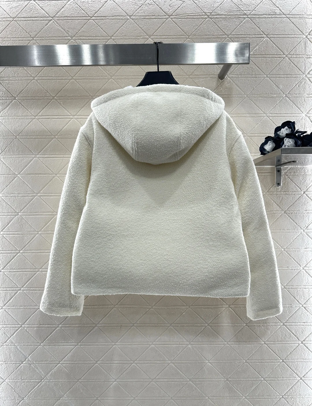 

Winter new High-end Women's Woolen Cotton Coat, Solid cColor Letter Woolen Top 182
