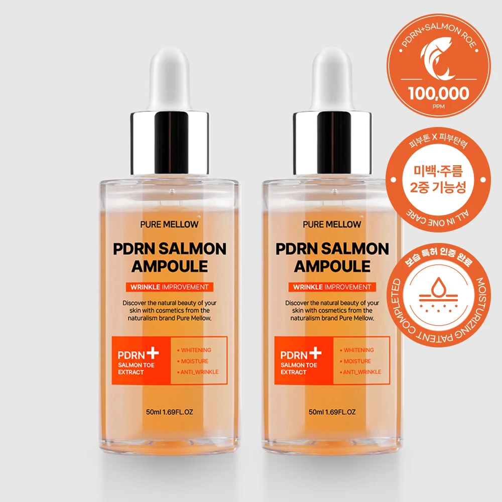 [1 + 1] Pure Mallow PDRN salmon Ampoule 50ml (MTS whitening wrinkle-skin Ampoule)