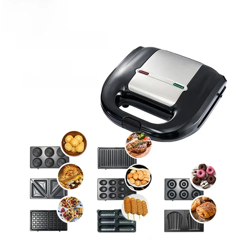 XEOLEO-8 in 1 Electric Waffle Maker, Multi-baker, Bolha, Mini, Sanduíche, Donut, Donut, Panini,