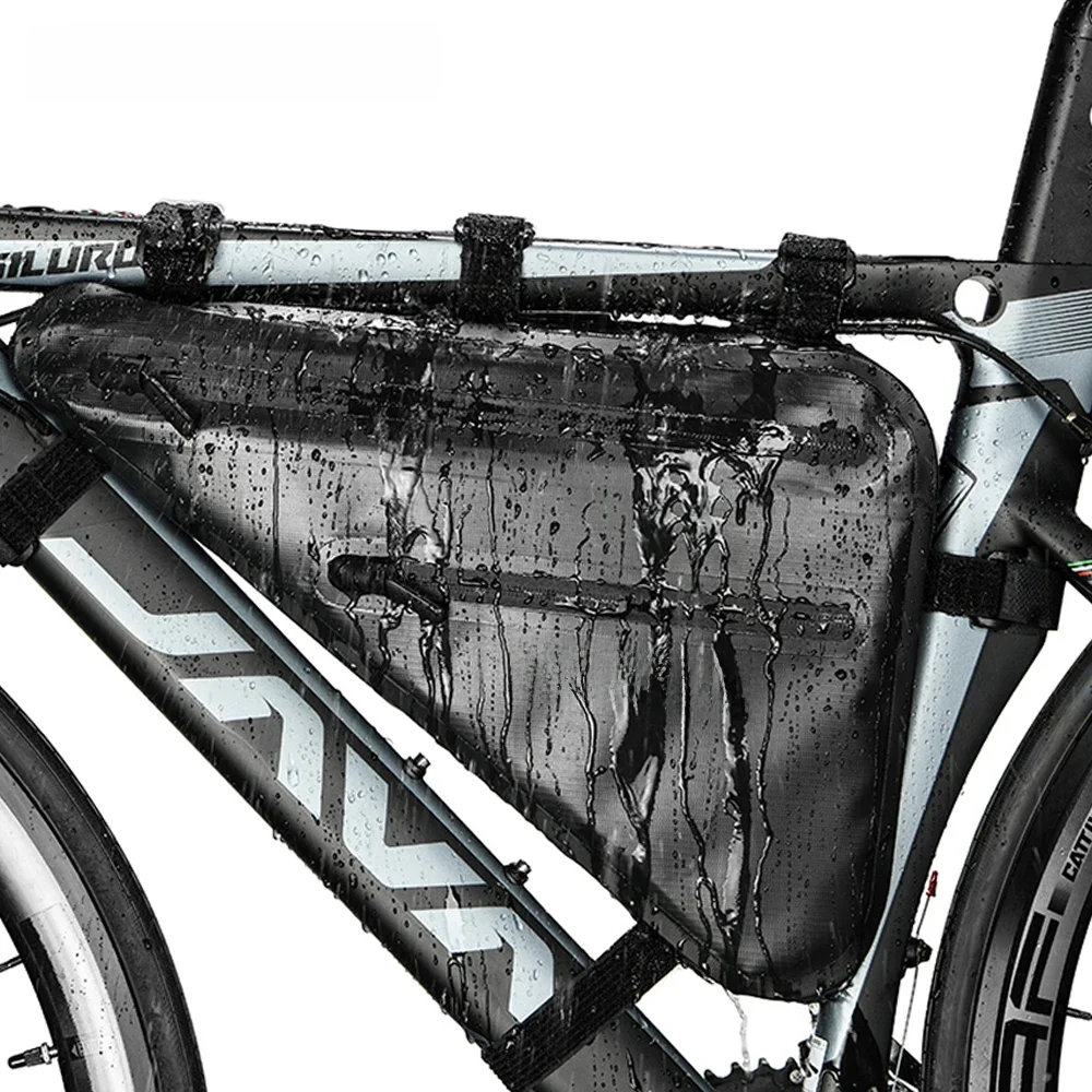 AliExpress NONE NEWBOLER Bicycle Bag Rainproof Large Capacity MTB Road Bike Frame Bag Triangle Pouch Waterproof Caulking Bag Pannier Accessories