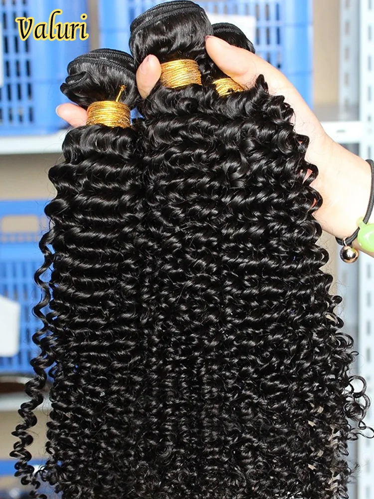 

Вьющиеся пучки человеческих волос Valuri 30, 40 дюймов, необработанные необработанные девственные волосы Remy, 100% человеческие волосы, волнистые наращивания, 3 4 пучка, предложение