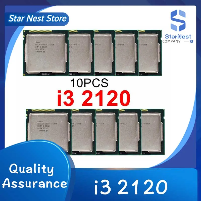 10pcs/Lot Core i3 2120 3.3GHz Dual Core lga 1155 processor