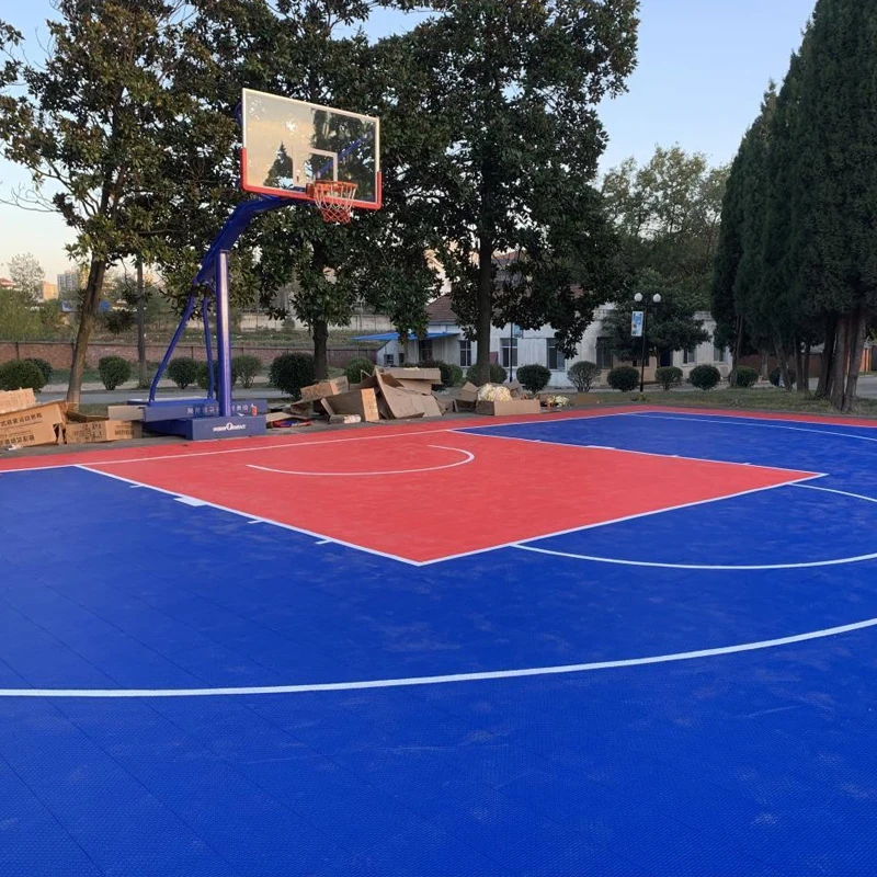 

Beable DIY Interlocking Tiles Sports Court Professional Basketball Pickleball Tennis Flooring With LOGO And Line-Marked