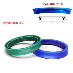 1/2/5/10pcs Polyurethane Hydraulic Cylinder Oil Sealing Ring YXd/IDU/Y/U Type Piston Rod Seals ID 6-200mm Thickness 8/10/14/18mm