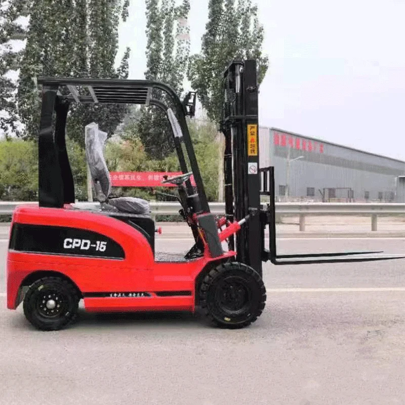 رافعة شوكية كهربائية بأربع عجلات بسعة 13 طن، شاحنة نقل مكدس هيدروليكي أوتوماتيكية لتفريغ تحميل المستودعات