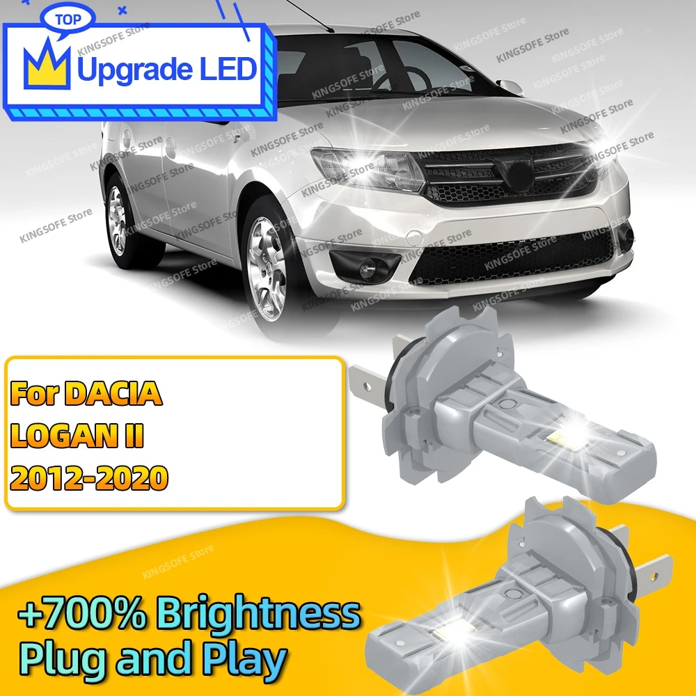 

2Pcs 180W 30000LM H7 LED Lights Headlight Bulb 6000K Light For DACIA LOGAN II 2012-2020 2013 2014 2015 2016 2017 2018 2019
