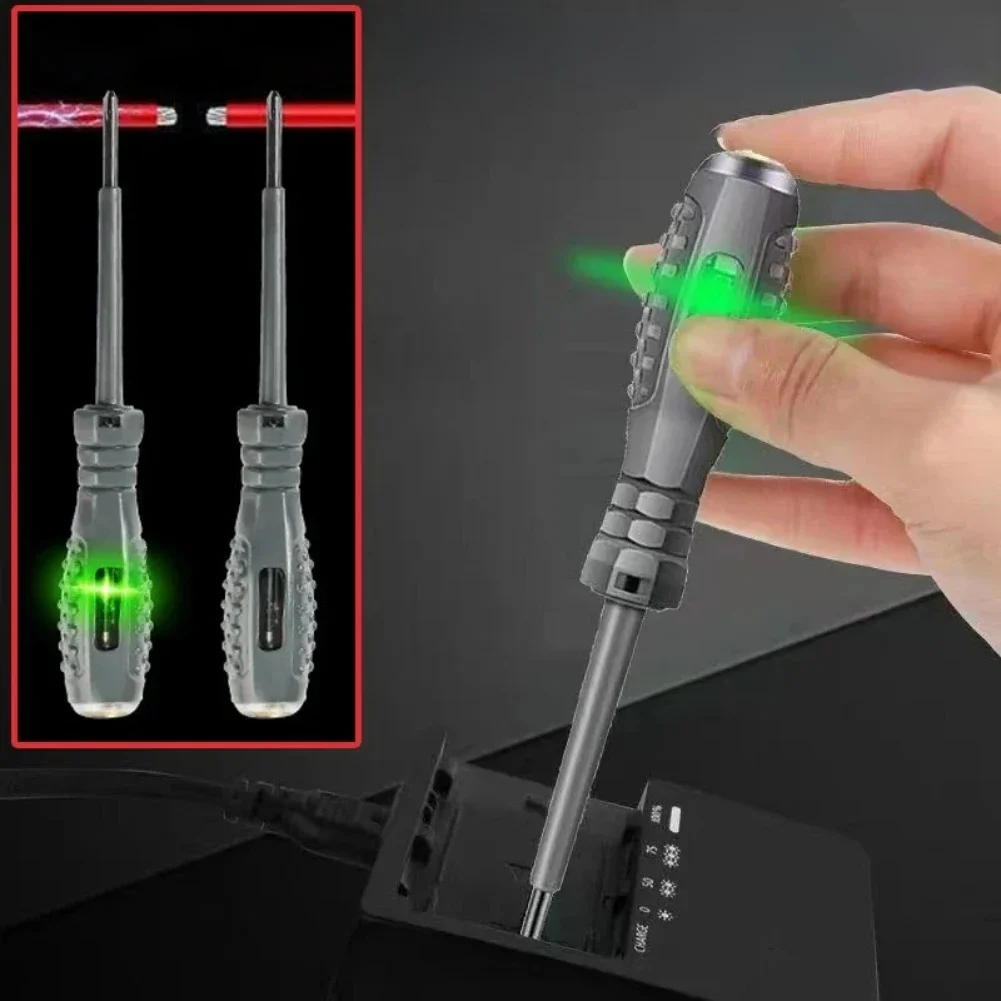Tournevis d'électricien multifonctionnel, stylo de mesure Intelligent domestique ABS, testeur de puissance de tension d'induction sans contact