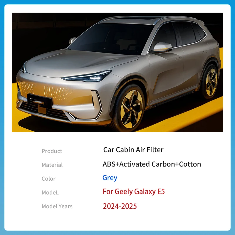 For Geely Galaxy E5 Proton eMas 7 2024 2025 Car Pollen Cabin Air Filter External Cabin Filter Car Air Conditioner Accessories