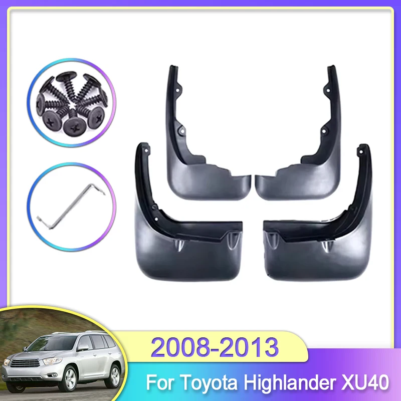 

Mud Flaps For Toyota RAV4 RAV 4 XA40 2013 2014 2015 2016 2017 2018 Front&Rear Mud Flaps Splash Guards Mudguards Black Accessory