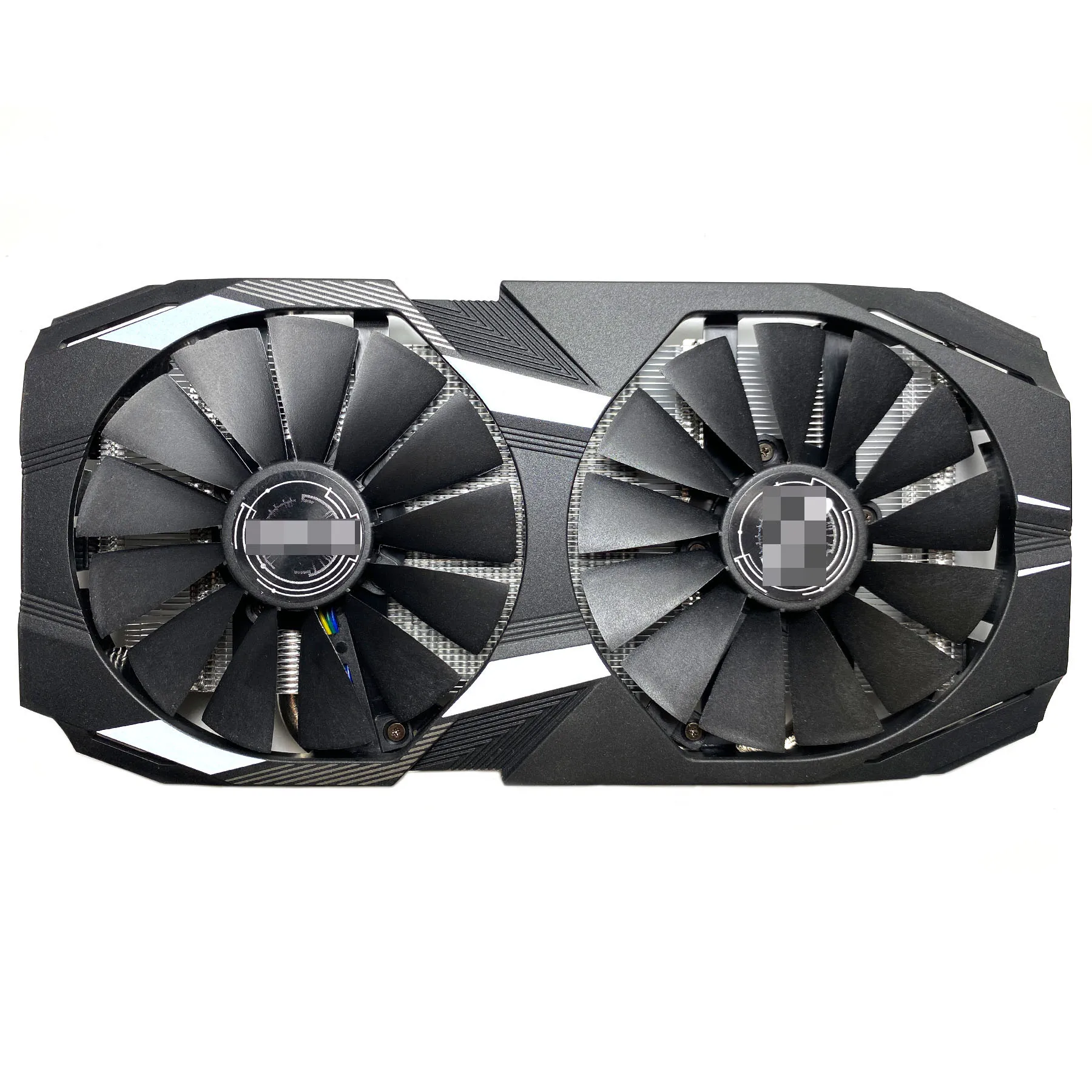 ใหม่สำหรับ ASUS Radeon RX580 8GB Dual OC อะไหล่การ์ดกราฟิกชุดพัดลมแผงพัดลมกลุ่มหม้อน้ำ