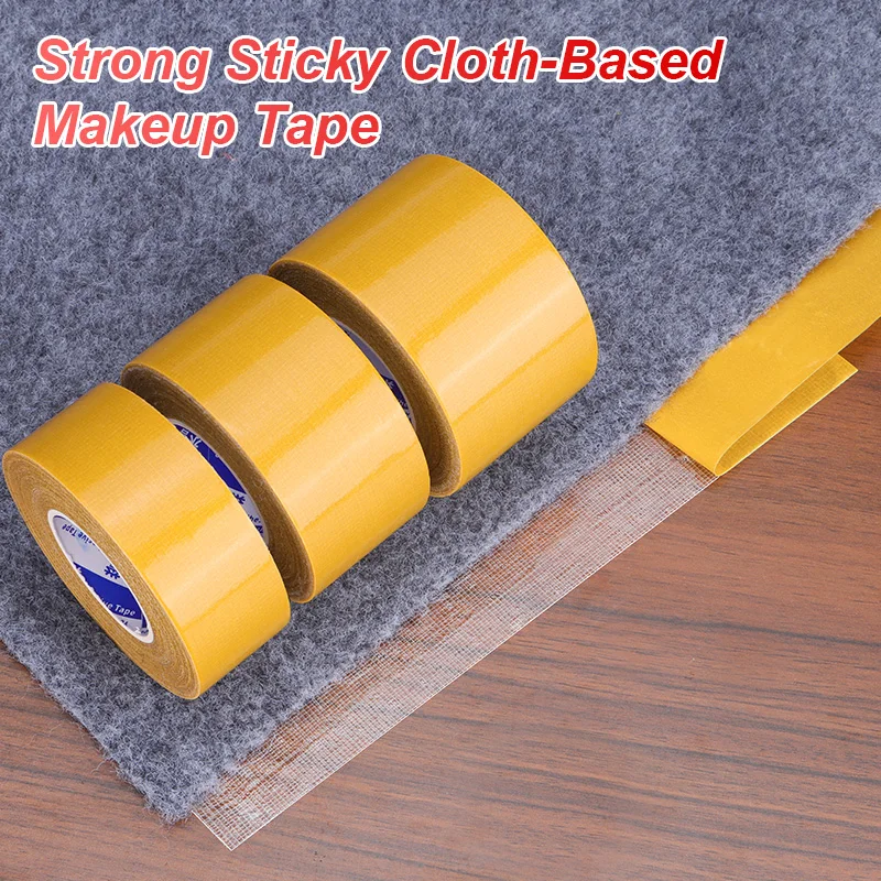 Double Sided Tape Heavy Duty,  Clear Fiberglass Mesh Removable Sticky Waterproof Two Sided Mounting Tape for Carpet, Wall, Craft