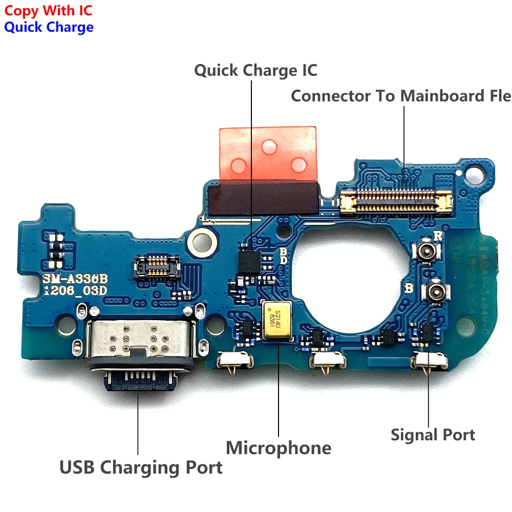 For Samsung A22 A32 A33 A53 A73 A72 A24 A54 A34 4G 5G Dock Connector USB Charger Charging Port Mainboard Main Flex Cable