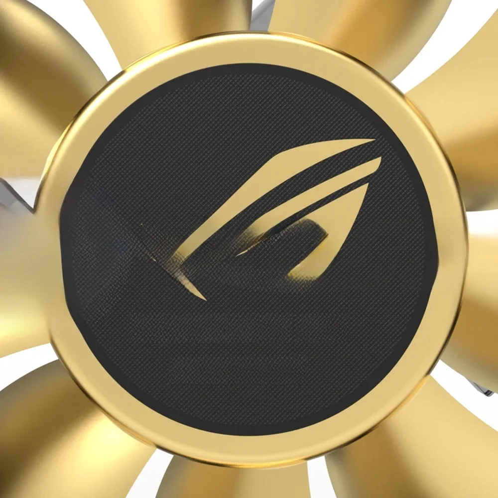 MOD PC Case Fan 12CM metalowa naklejka ROG MSI AORUS logo Gamer pozłacany wentylator dekoracyjna naklejka etykieta 3 sztuk/partia — zdjęcie produktu 7