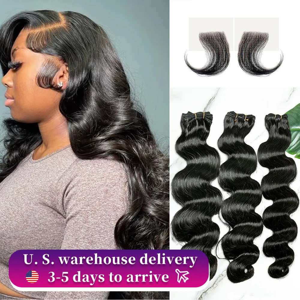 Brazilian Body Wavy Bundle Human Hair Braided Natural Black 1/3/4 Bundle Women's Original Hair Extensions 28 30 Inch Wholesale