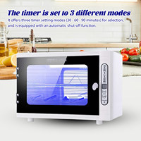 12L UV Light Sterilizer Nail Cleaner Box Barber Disinfection Cabinet Manicure Tools Ultraviolet Sanitizer For Spa Beauty Studio