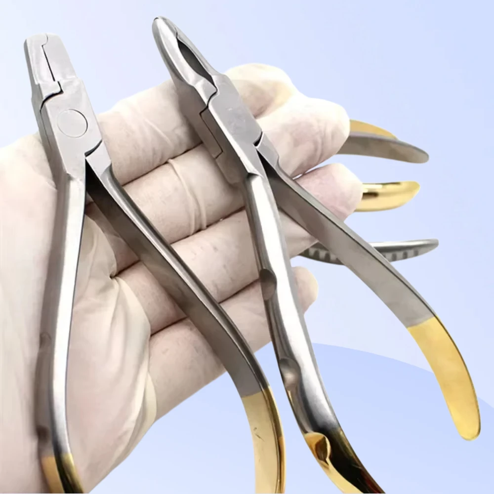 

Стоматологическая коронка из нержавеющей стали, обжимные контурные плоскогубцы Johanson, подшивка или щипцы для шеи, стоматологические инструменты, медицинские инструменты