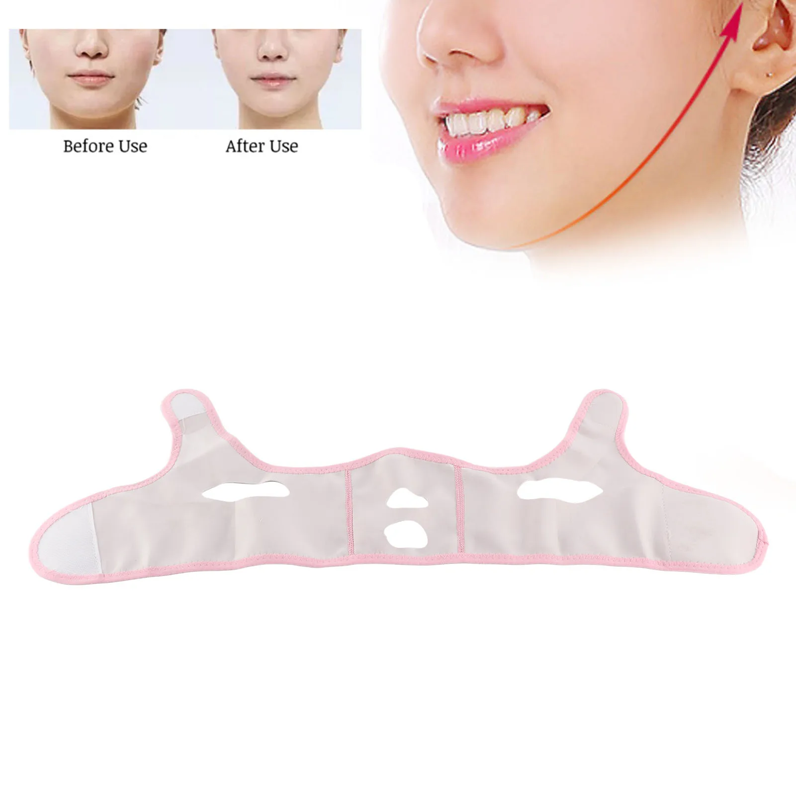 Thin Face Mask V-shaped Face Shaping Bandage Lifting Tightening Wrinkle Removing Prevening Facial Sagging Fully Wrapped