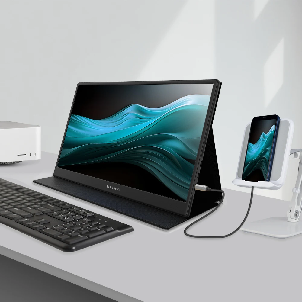 ELECSYNC-شاشة مساعدة مزدوجة محمولة ، مرآة بيضاء Sub DeX ، FHD S15A ، 15 in ، 15 in