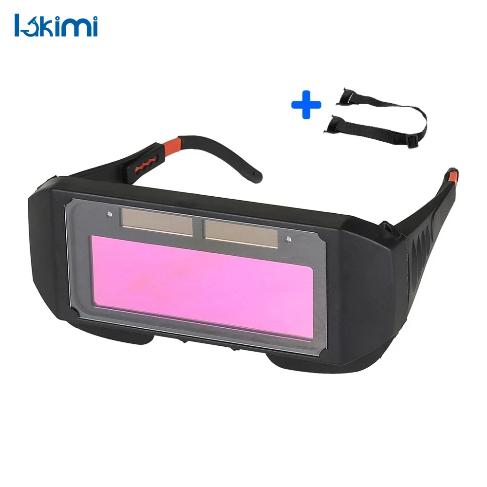 

1pc Auto Darkening Welding Goggles, Automatic Light Change Protective Glasses for Eye Safety LK-AA79