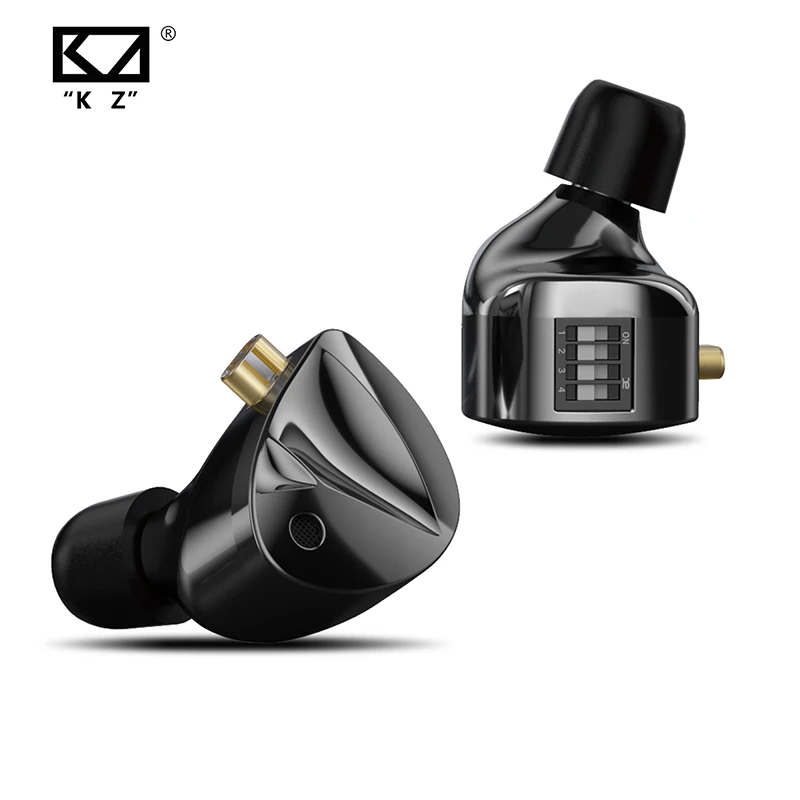 KZ D-Fi In Ear Monitor HiFi Earphone  4-Level customizableTuning Switch Headphone Zobel network circuit design Headset