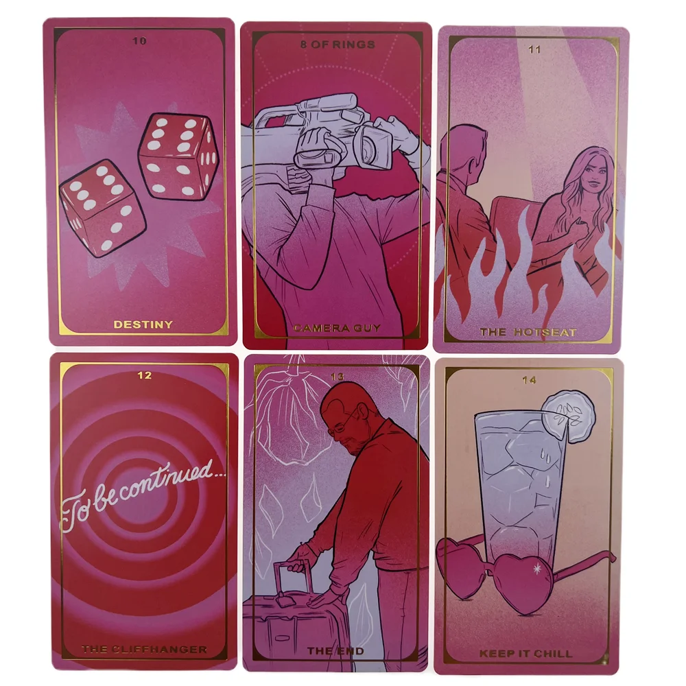 12*7cm tarot.Final Rose Tarot Deck Cards .tarot cards for beginners with guidebook