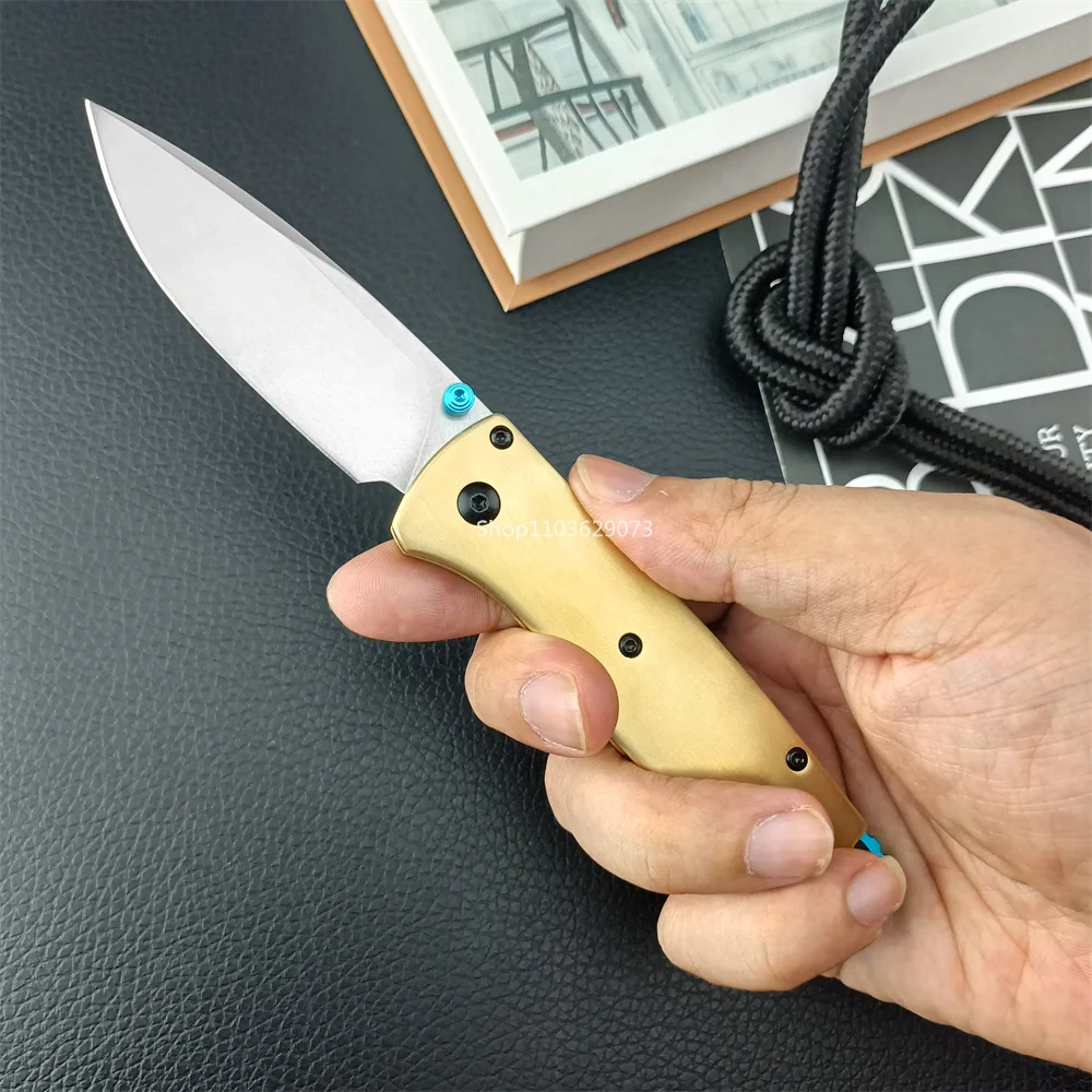 

Copper Bugout BM 535 EDC Folding Knife S90V Drop Point Blade Pocket Hunting Tactical Rescue Self Defense Hand Tools