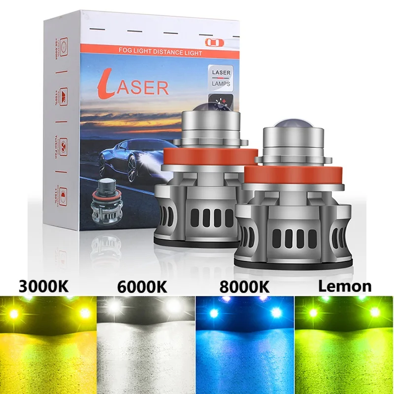 

H7 H11 H8 H9 9005 HB3 9006 HB4 LED Fog Light Bulb Automotive Turbo Headlight Fog Lamp 12V 8000K 6000K 3000K 80W 10Pcs