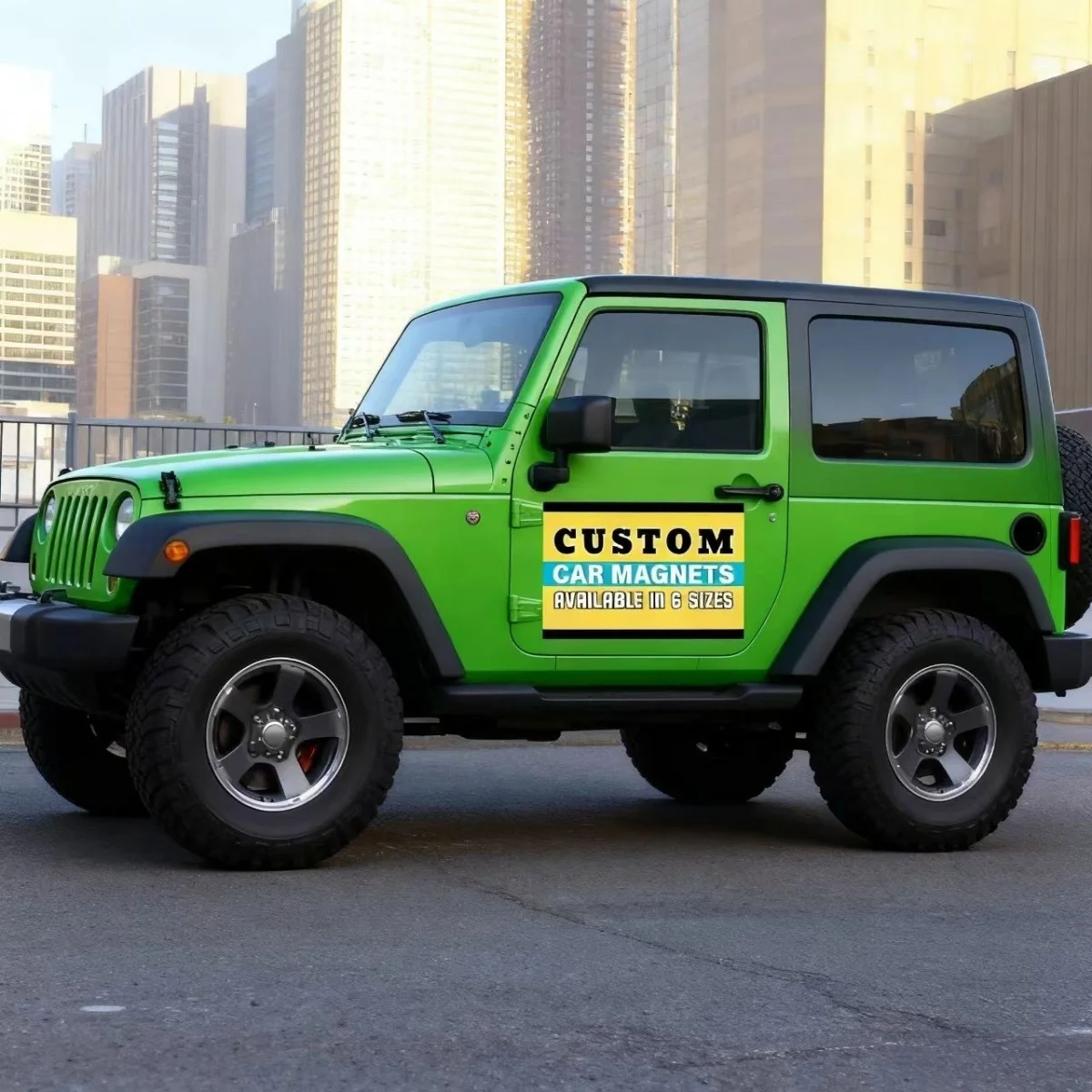 Customizable Magnetic Car Decal Featuring the Car Logo; Removable and Reusable, Suitable for Various Scenarios.