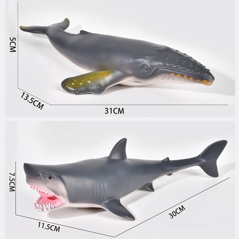 Bonecos de animais marinhos, figuras de ação de simulação, baleia azul, bel, seals, tartaruga, leão marinho, presente para crianças