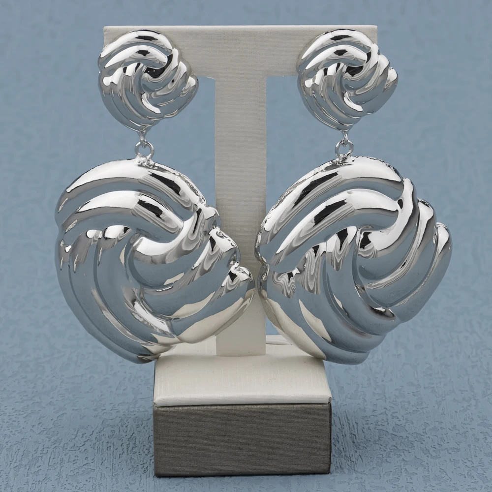 Luxus Weibliche Schmuck-Set Gold Farbe Halskette Großen Kreis Ohrringe Armreif Ring für Mode Frauen Dubai Afrikanischen Partei Schmuck – Detail 11