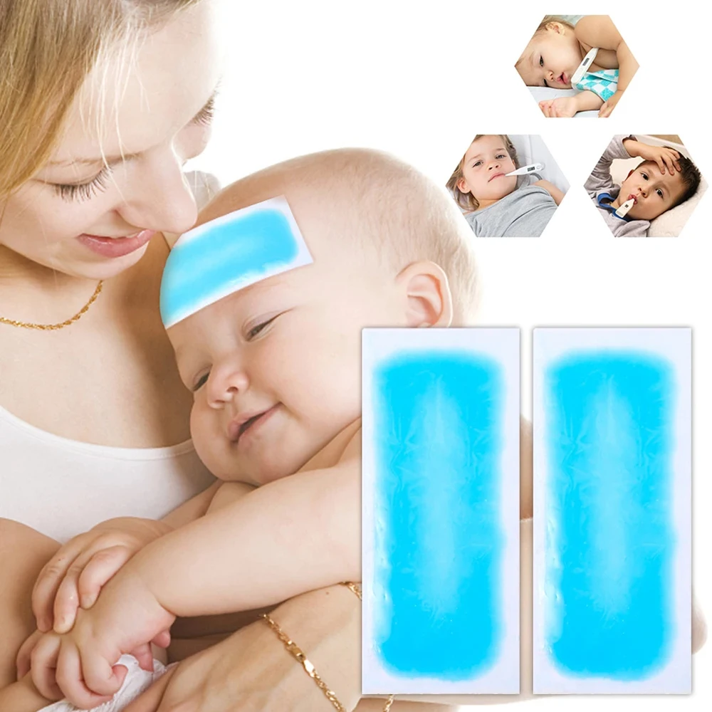 Baby Cooling Patches for Fever Discomfort Kids Adults Portable Multifunction Lower Relief Fever Cool Reducer Sticker for Summer