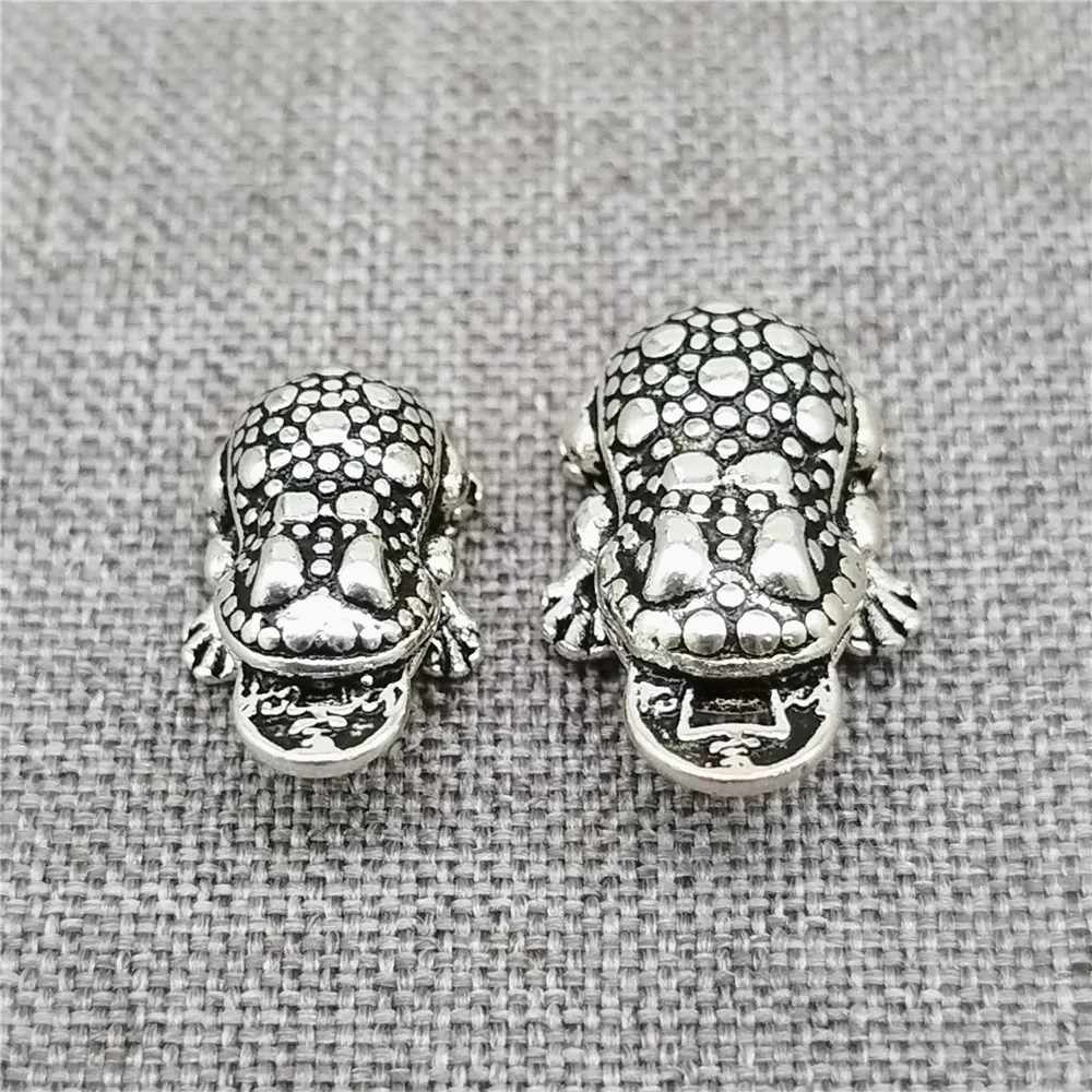 

1 Piece of 925 Sterling Silver Money Frog Beads 3D Chinese Fortune Toad Spacer for Necklace Bracelet