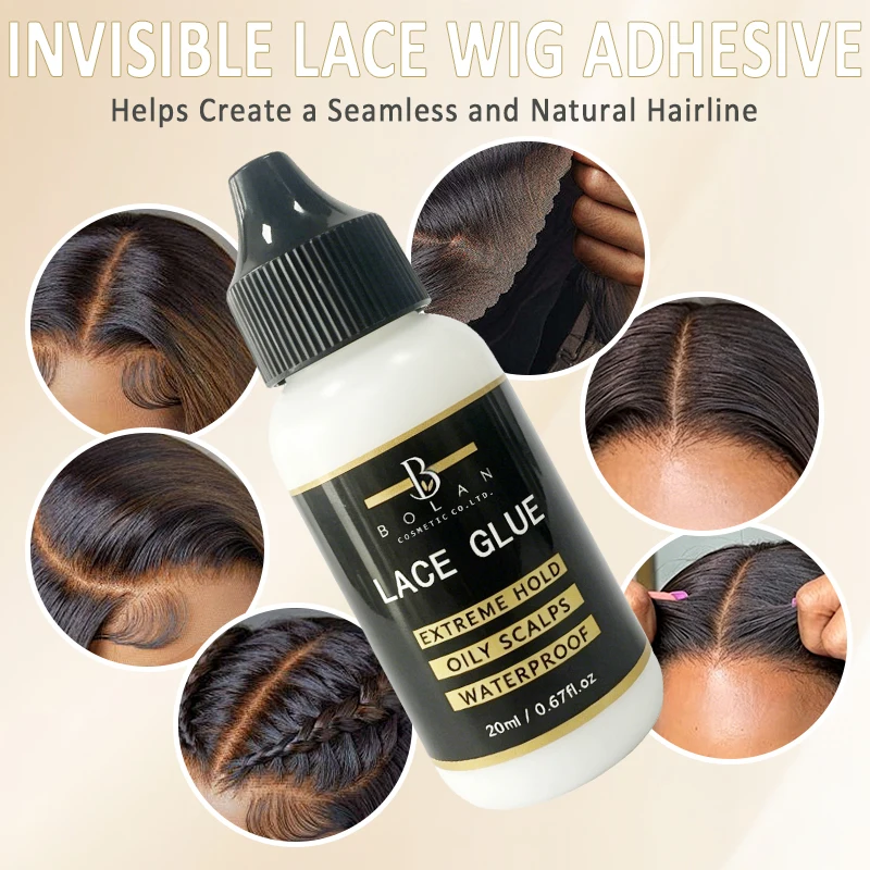 20ml Lace Wig Adhesive Mini Travel Small Size Extreme Hold Fast Drying Waterproof Invisible Bonding Toupees Closures Frontals
