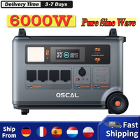 Oscal Powermax6000 6000W Rugged Power Station 3600Wh to 57600Wh Lifepo4 Battery 14 Outlets 120V/240V Dual Voltage Output