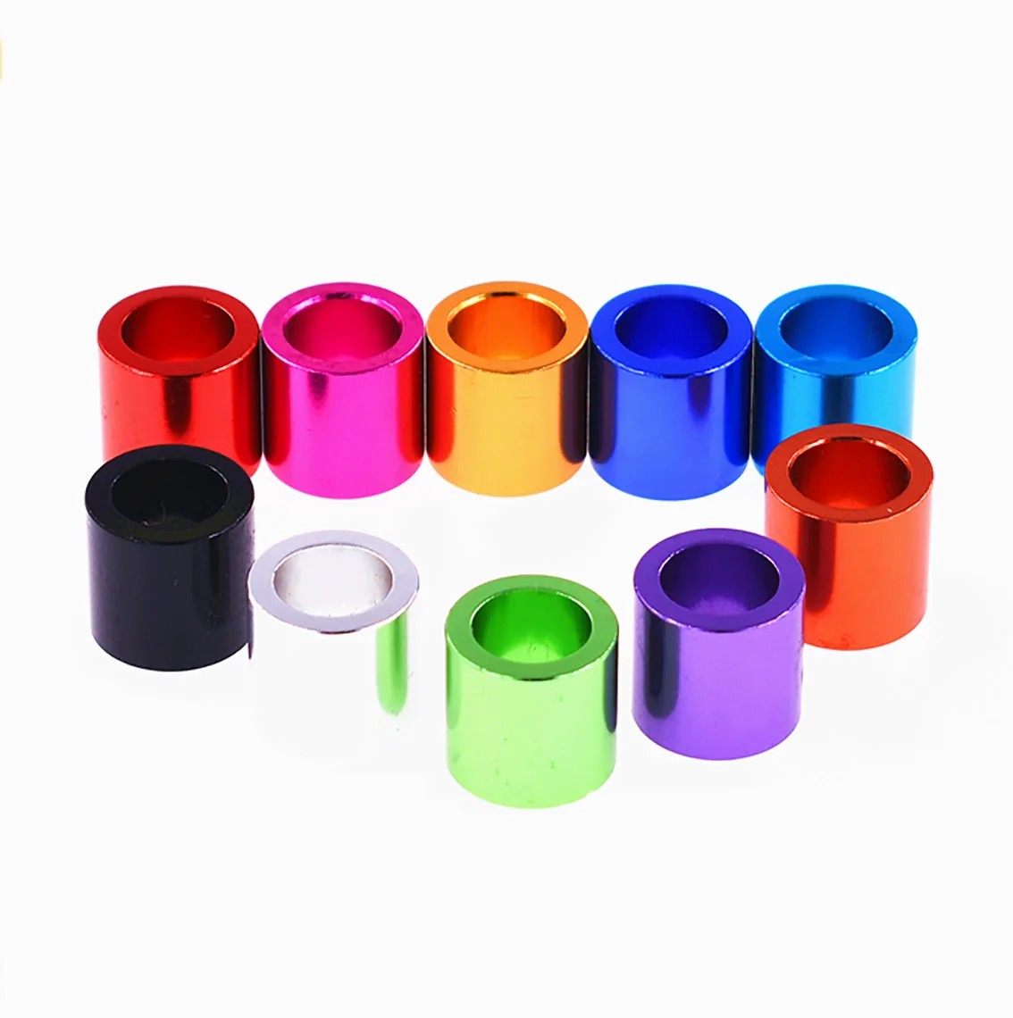 9x13x12.5mm Colourful Aluminum Washer Round Protective Bushing Standoff Spacer Gasket DIY Model Parts