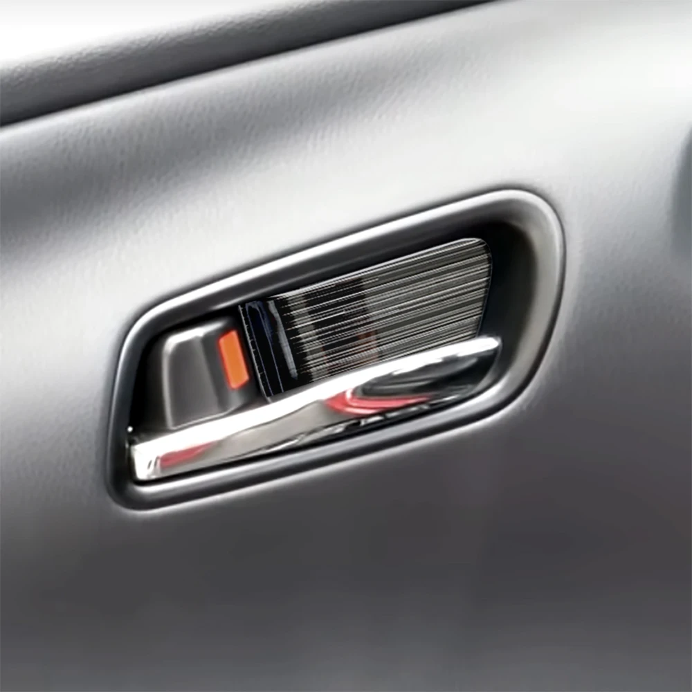 

Metal Interior Door Handle Cap Trim Cover For Toyota Prius XW50 2016-2020 2021 Accessories